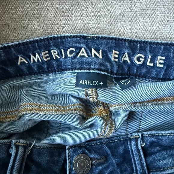 American Eagle Airflex Jeans Men’s 30x30 Slim Straight Dark Wash Stretch Casual - Picture 6 of 9